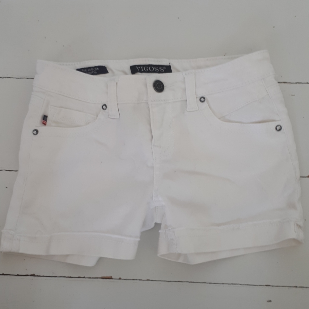 Vigoss Jeans. White girls jean shorts. Size 12.